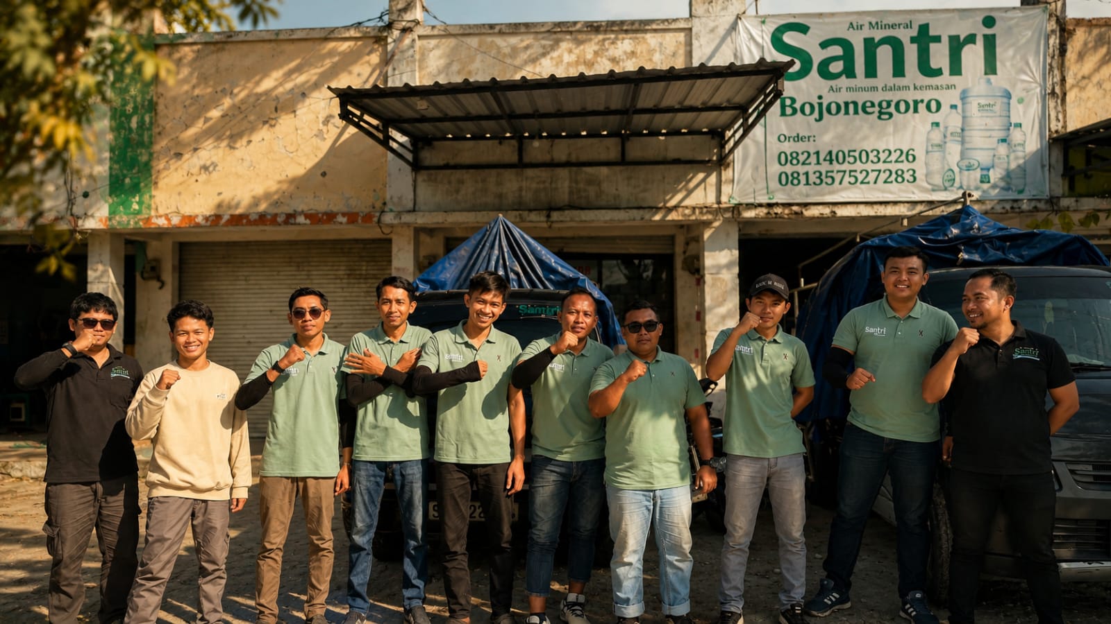 Kemasan Air Mineral Santri